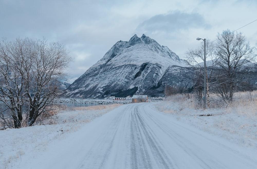 helgeland coast in winter norway