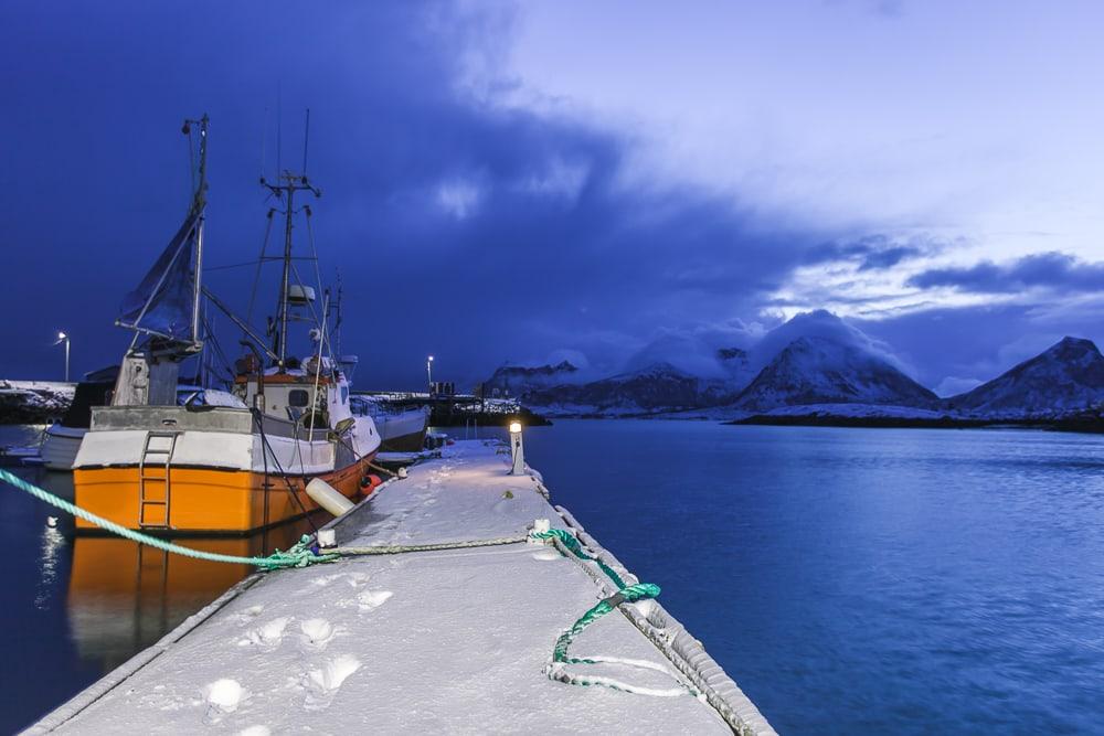 bolga brygge helgeland norway in december