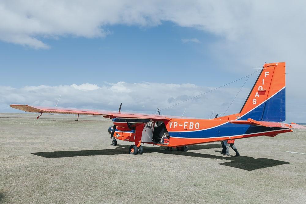 FIGAS Islander plane falkland islands