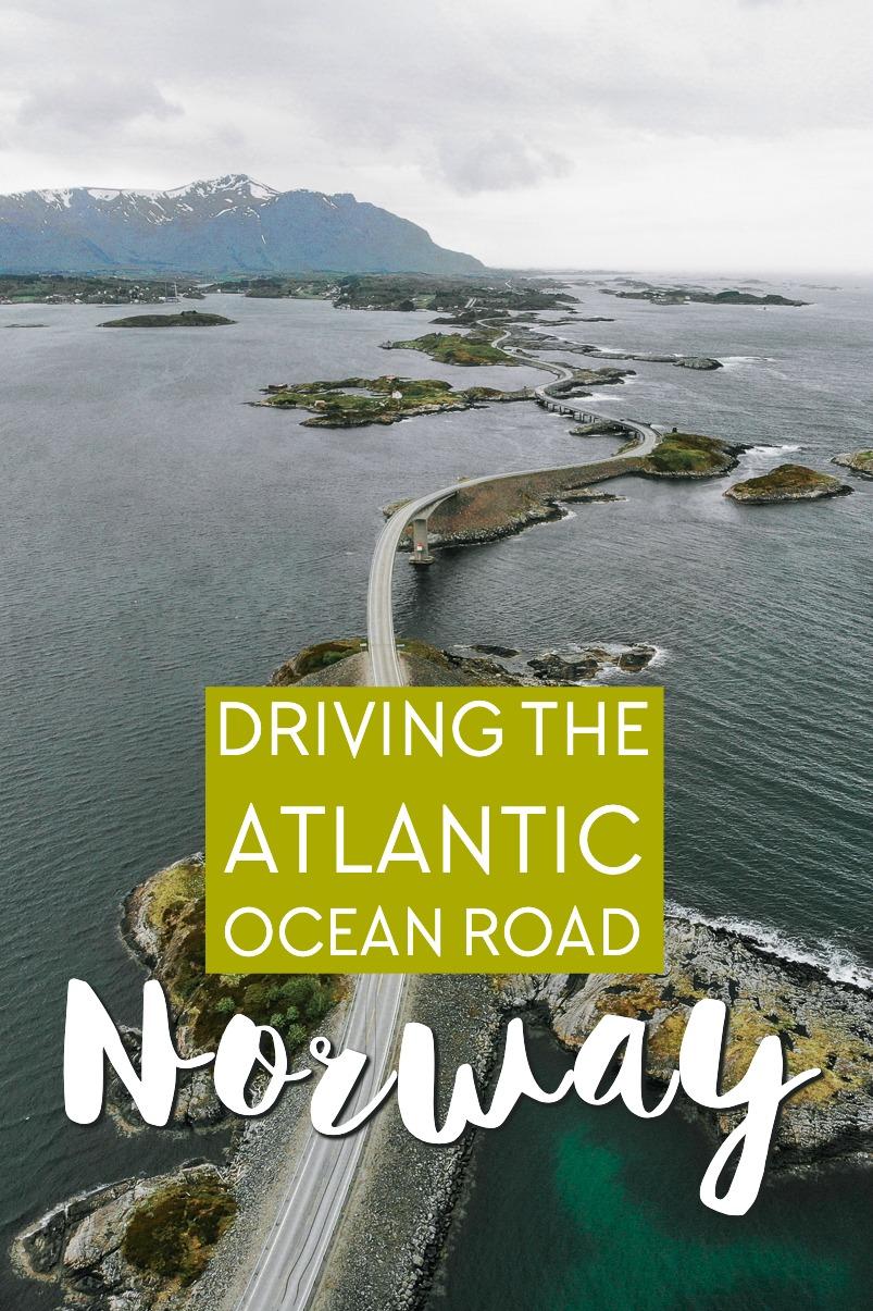 Driving the famous Atlantic Ocean Road in Norway