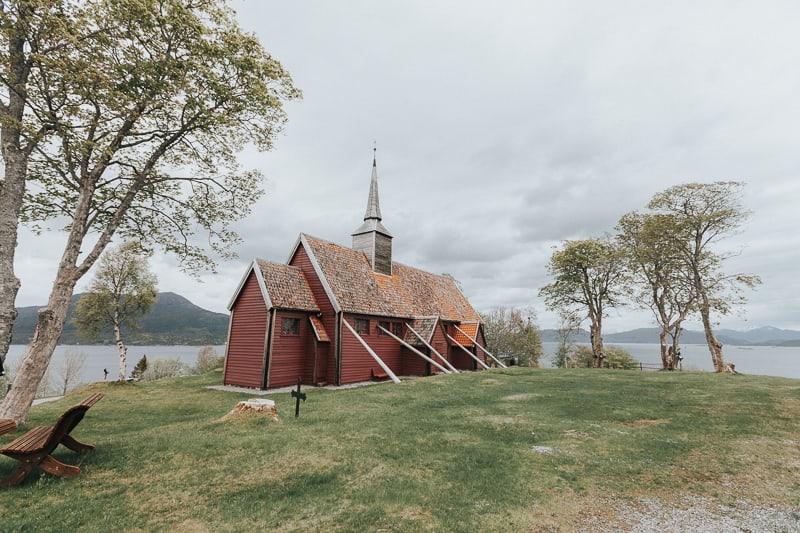 kvernes stave church atlantic ocean road norway