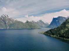 hjørundfjord beautiful fjord in norway