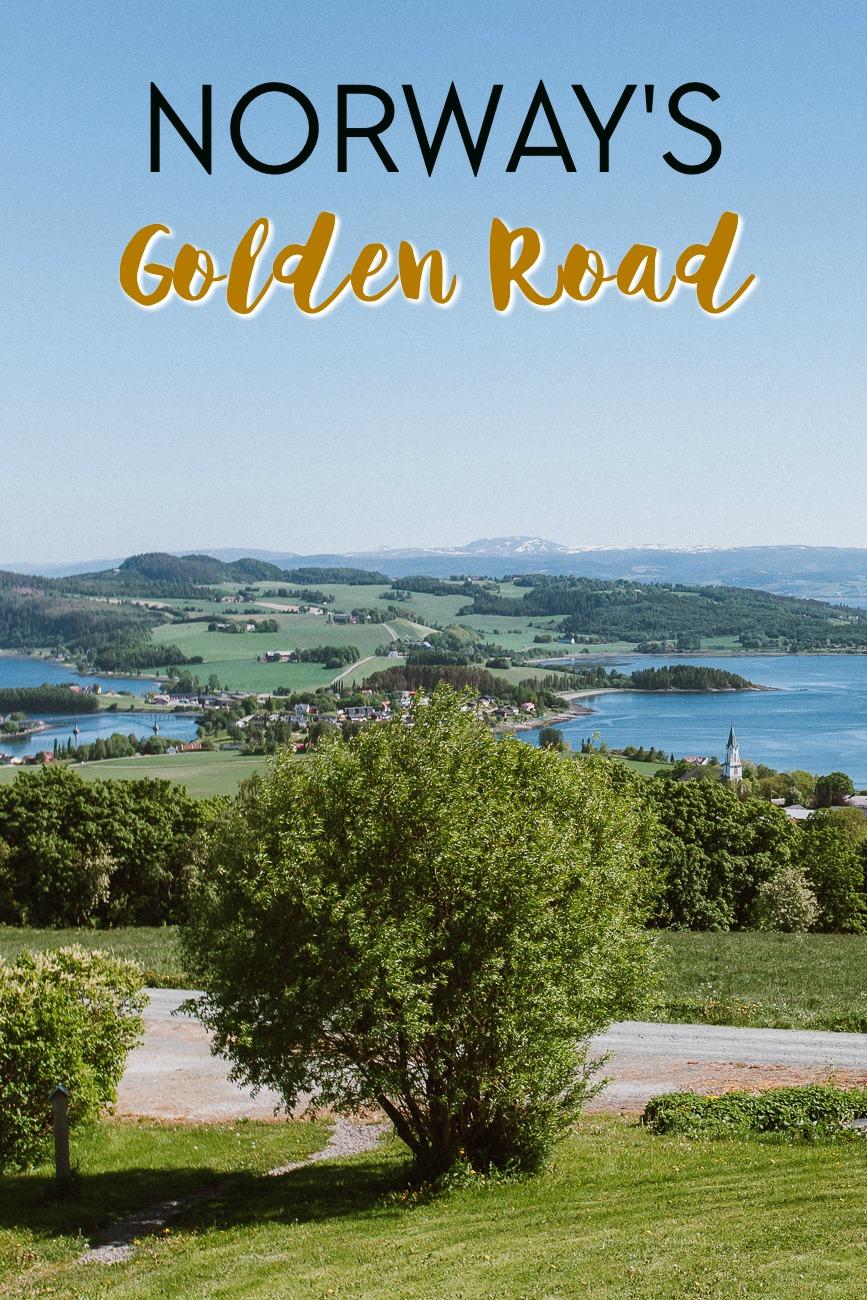 The Golden Road (also called Golden Detour) in Trøndelag, Norway