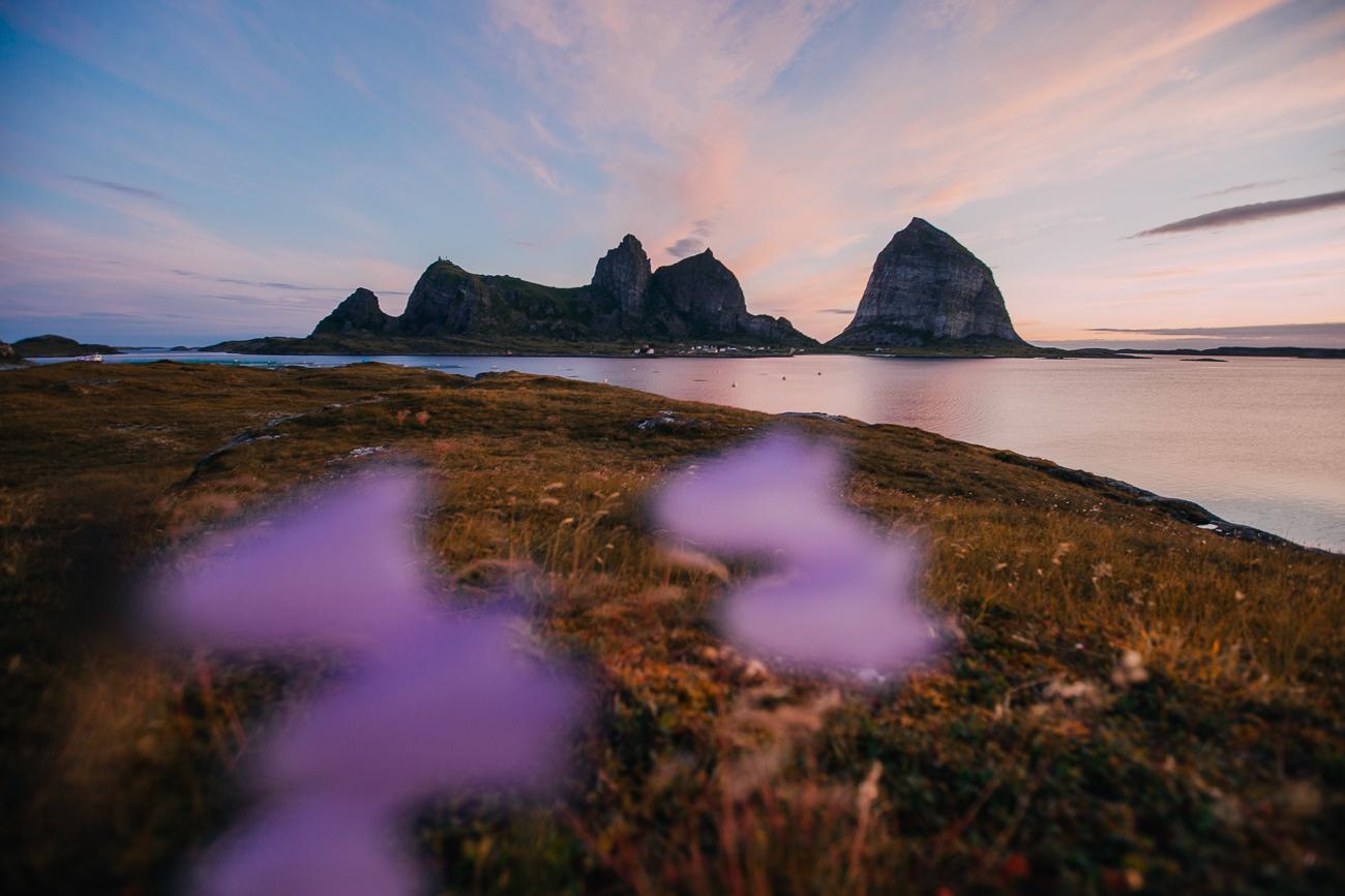 wild camping on husøya, træna, Norway