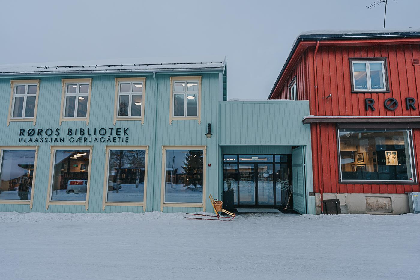 Røros library in winter