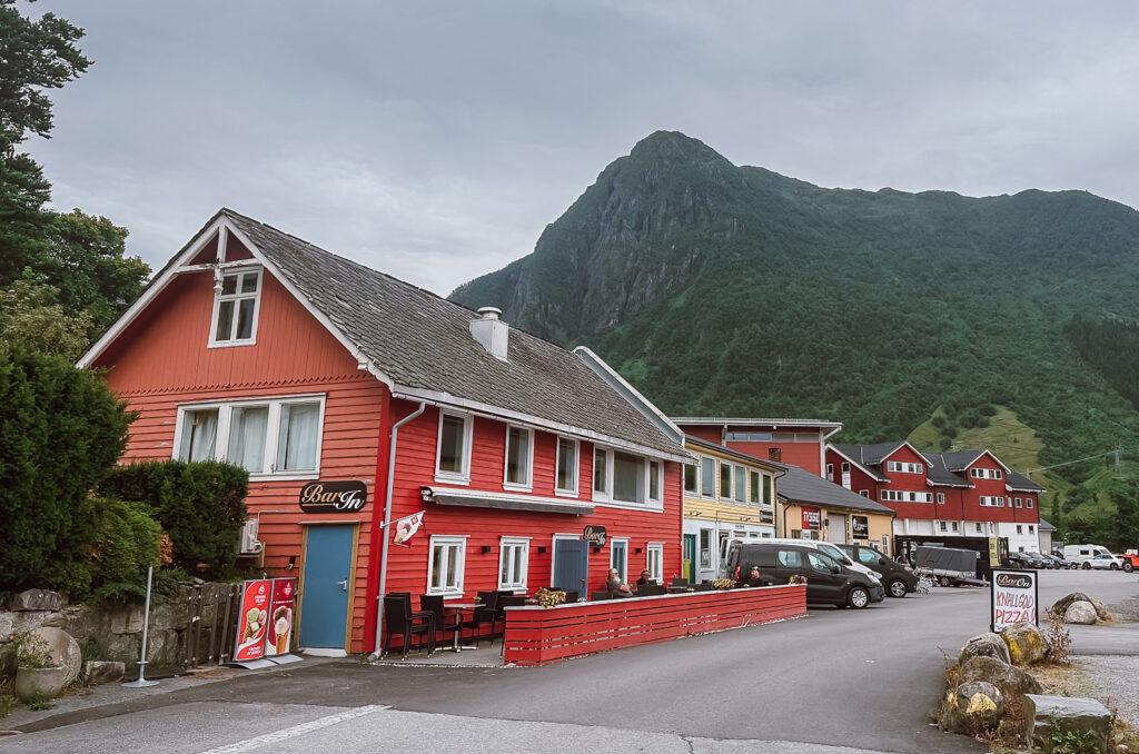 Rosendal town in Hardangerfjord, Norway