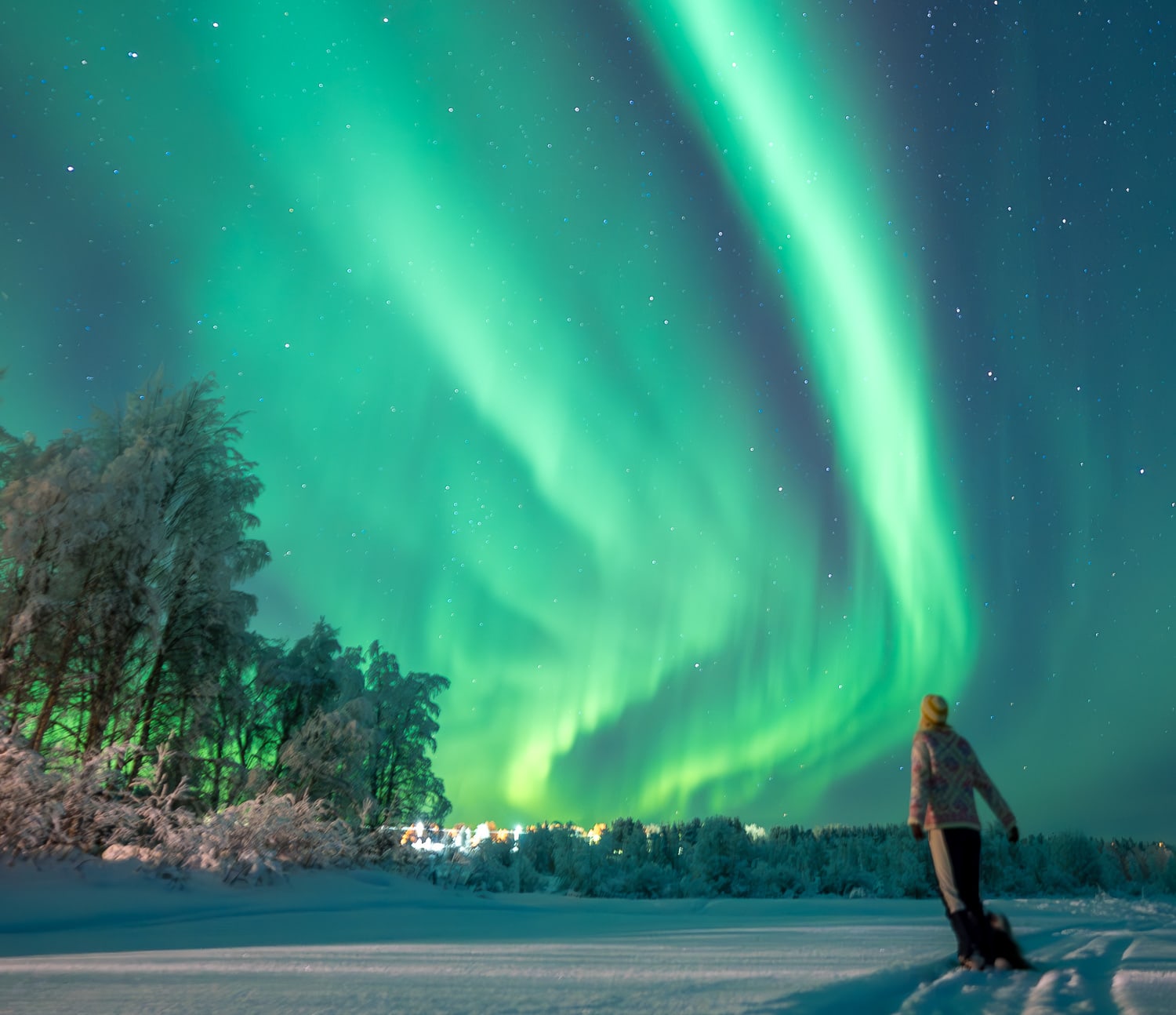 Northern lights in finland